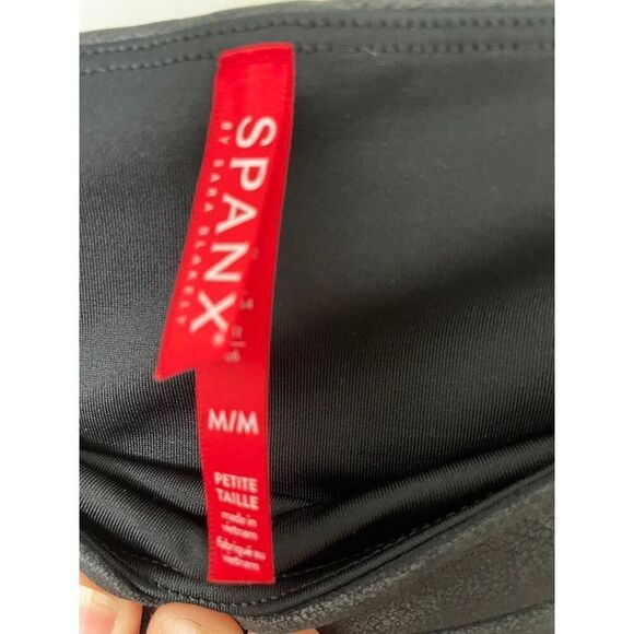 SPANX faux leather Leggings - Black - Size Med - Picture 6 of 6